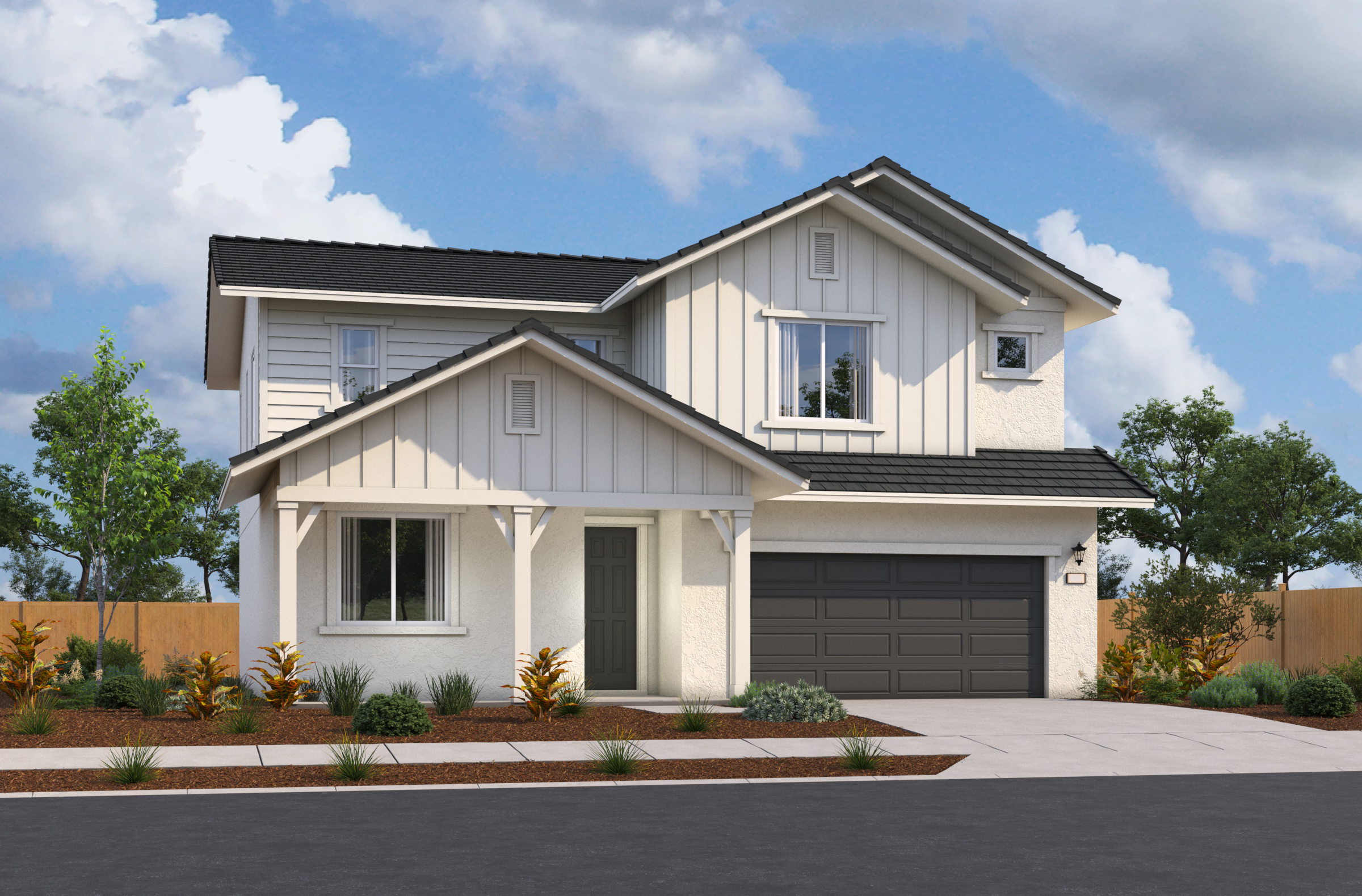 Exterior rendering of a new construction home at Poppy Meadows in Elk Grove, California